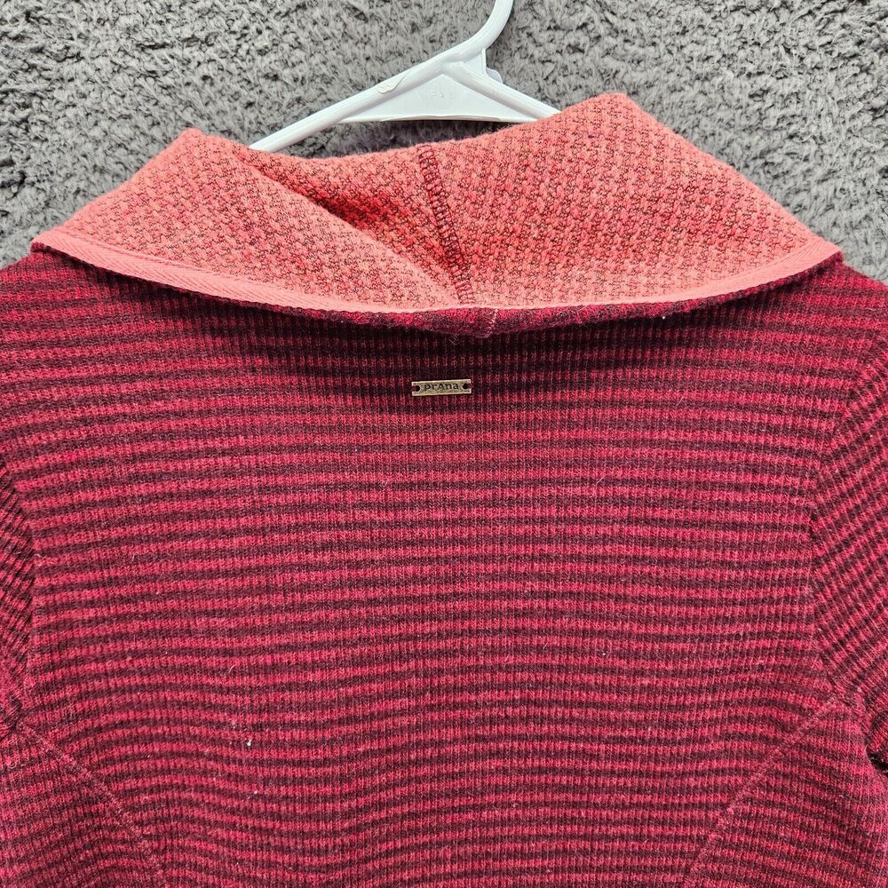 Prana Milana Jacket Women Size Small Red Striped Wool Blend Button Up - Picture 11 of 12